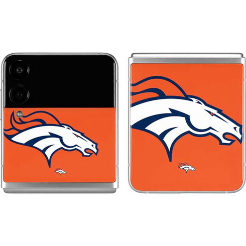 NFL Denver Broncos Large Logo Galaxy Z Flip4 5G Skin